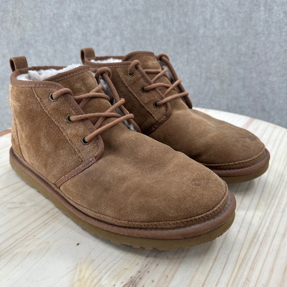 UGG Neumel Chestnut Suede Lace Up Chukka‎ Ankle Boots Mens 11 main image 5